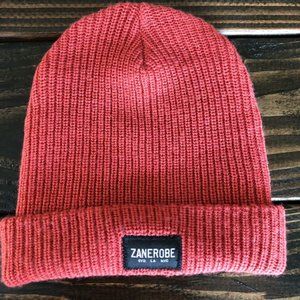 New Men’s Zanerobe rib beanie vintage red O/S